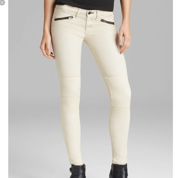 Rag & bone Ridley moto Jeans wax winter white - Picture 1 of 8